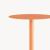 Masă laterală rotundă din metal Nastätten 50x40 cm, portocalie