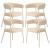 Esszimmerstuhl Huk 4er Set Beige [en.casa]