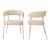 Esszimmerstuhl Huk 2er Set Beige [en.casa]