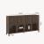 Sideboard Lukkodso 77x145x30 cm Walnussoptik [en.casa]