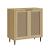 Sideboard Lukhomso 83x80x40 cm Eicheoptik/Rattanoptik [en.casa]