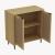 Sideboard Lukhomso 83x80x40 cm Eicheoptik/Rattanoptik [en.casa]