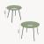 Set mobilier de grădină Kivanta 5 piese, verde deschis, cu perne