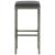 Scaune de bar cu perne, 2 buc., gri, poliratan GartenMobel Dekor