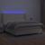 Pat cu arcuri, cu saltea și LED, crem, 180x200 cm, piele eco GartenMobel Dekor