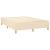 Pat box spring cu saltea, crem, 140x200 cm, textil GartenMobel Dekor