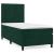 Pat box spring cu saltea, verde închis, 90x190 cm, catifea GartenMobel Dekor