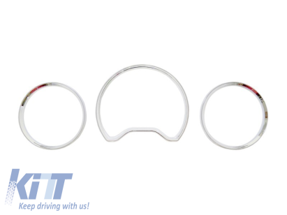 Inele de tablă potrivite pentru Mercedes C-Class W202 1996-2000, culoare crom Performance AutoTuning