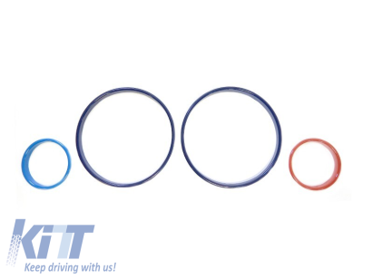 Inele de bord potrivite pentru BMW Seria 5 E39 1995-2004 / Seria 7 E38 1994-2001 / X5 E53 2000-2007, culoare M Style Performance AutoTuning