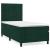 Pat box spring cu saltea, verde închis, 90x190 cm, catifea GartenMobel Dekor