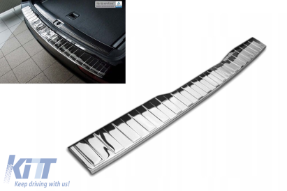 Protector de bara spate Avisa potrivit pentru Audi Q5 2008-2016, SQ5 dupa 2013, crom Performance AutoTuning