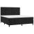 Pat box spring cu saltea, negru, 160x200 cm, catifea GartenMobel Dekor
