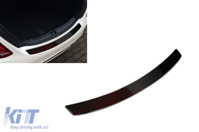 Protector de bara spate Avisa potrivit pentru Mercedes C-Class W205 sedan dupa 2014, culoare carbon Performance AutoTuning