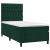 Pat box spring cu saltea, verde închis, 90x190 cm, catifea GartenMobel Dekor