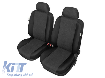 Tapiserie Kegel seria Ares potrivită pentru două scaune din față, neagră cu gri Performance AutoTuning