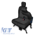 Tapițerie Kegel Tailor Made potrivită pentru scaunele simple + duble pe Peugeot Partner, Citroen Berlingo 2008-2019, negre cu model Performance AutoTuning