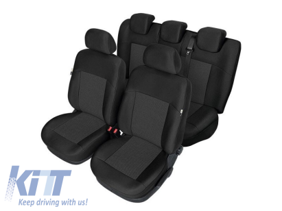 Tapițerie Kegel Tailore Made potrivită pentru scaunele din față și din spate ale Ford Fiesta 2008-2017, neagră Performance AutoTuning