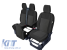Tapițerie Kegel Tailor Made potrivită pentru scaunele simple + duble pe Ford Transit Custom 2012-2023, negre cu model Performance AutoTuning