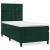 Pat box spring cu saltea, verde închis, 90x190 cm, catifea GartenMobel Dekor