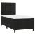 Pat box spring cu saltea, negru, 90x200 cm, catifea GartenMobel Dekor