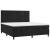 Pat box spring cu saltea, negru, 160x200 cm, catifea GartenMobel Dekor