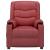 Fotoliu rabatabil electric, roșu vin, piele ecologică GartenMobel Dekor