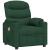 Fotoliu de masaj electric, verde închis, material textil GartenMobel Dekor