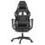 Scaun de gaming cu suport picioare, negru/camuflaj, piele eco GartenMobel Dekor