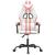 Scaun de jocuri, alb și roz, piele ecologică GartenMobel Dekor