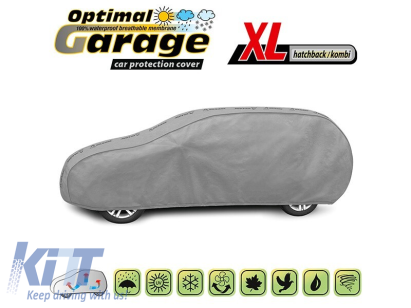 Husa Kegel seria Optimal Garage 2 dimensiune XL gri potrivită pentru hatchback, break Performance AutoTuning