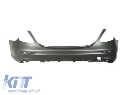 Bumper AMG spate potrivit pentru Mercedes E-Class W213 sedan 2016-2020, fără deschideri pentru senzori de parcare Performance AutoTuning