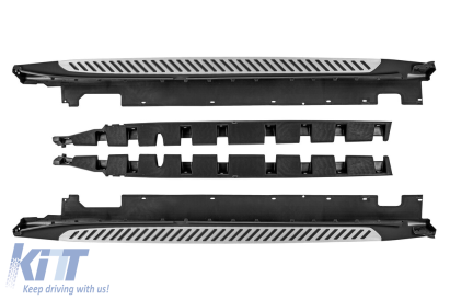 Scări laterale din aluminiu potrivite pentru BMW X1 F48 după 2016, ampatament lung Performance AutoTuning