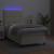 Pat cu arcuri, cu saltea și LED, crem, 90x200 cm, piele eco GartenMobel Dekor
