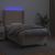 Pat box spring cu saltea, cappuccino, 100x200cm piele ecologică GartenMobel Dekor