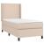 Pat box spring cu saltea, cappuccino, 100x200cm piele ecologică GartenMobel Dekor