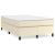 Pat box spring cu saltea, crem, 120x200 cm, piele ecologică GartenMobel Dekor