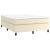 Pat box spring cu saltea, crem, 180x200 cm, piele ecologică GartenMobel Dekor