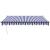 Copertină retractabilă albastru/alb, 3x2,5 m, textil/aluminiu GartenMobel Dekor