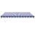 Copertină retractabilă automată, albastru și alb, 4,5x3 m GartenMobel Dekor