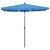 Umbrelă de grădină cu stâlp, albastru azuriu, 210x140 cm GartenMobel Dekor