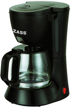 Cafetieră Zass ZCM 02 neagră, 0,6 L, 4-6 cești, 600 W
