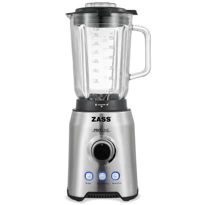 Blender de masă ZASS ZSB 09 din inox, 1000W, cană sticlă 1,5L
