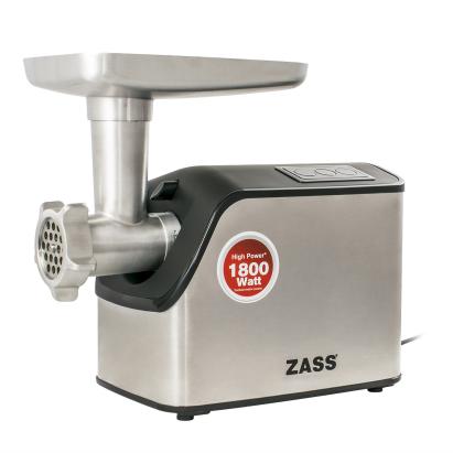 Masina de tocat carne Zass ZMG 07, 1800 W, 3 discuri inox, reverse