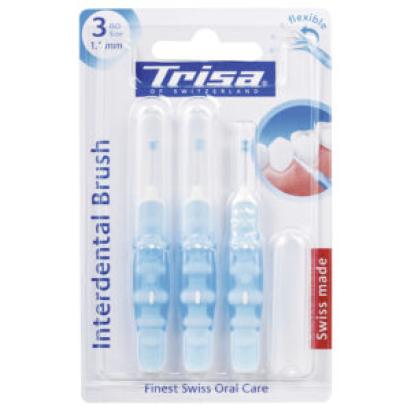 Periuță interdentară manuală Trisa ISO 3, 1.1 mm, 3 bucăți