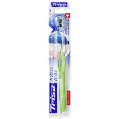 Periuță de dinți manuală Trisa Profilac White Soft pentru albire delicată