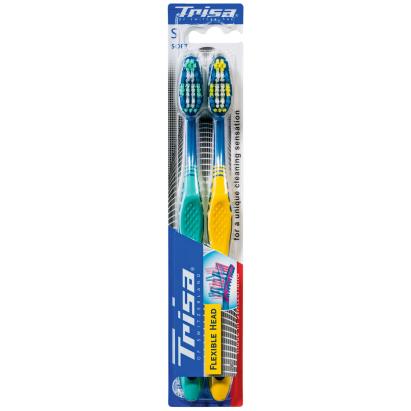 Periuta de dinti manuala Trisa Flexible Head3 Duo Soft, 2 bucati
