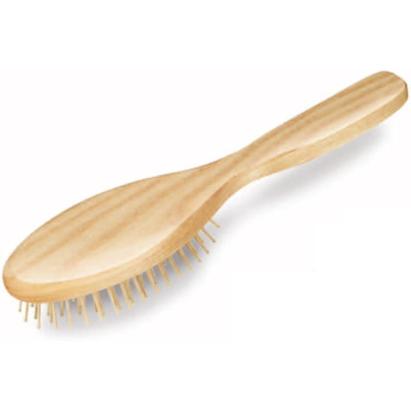 Perie de păr Trisa De Luxe Forming Large cu mâner din lemn și peri nylon