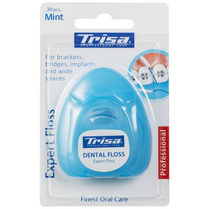 Ata dentara mentolata Trisa Expert Floss pentru aparat dentar, 30 buc