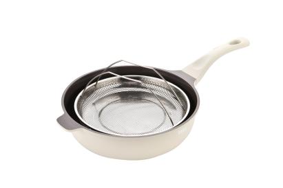 Set tigaie multifuncțională 4 piese din aluminiu turnat Zass crem