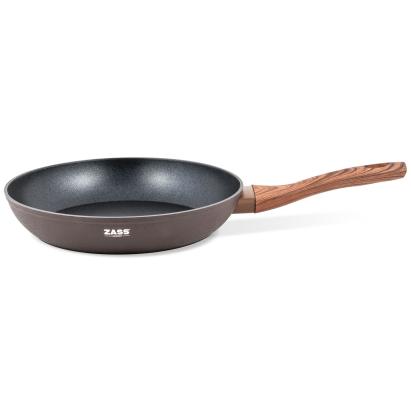 Tigaie antiaderentă Zass Gourmet din aluminiu turnat, 26 cm, pentru toate plitele